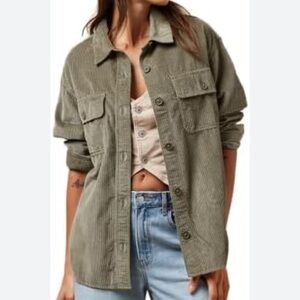 American Eagle Corduroy Shacket XS